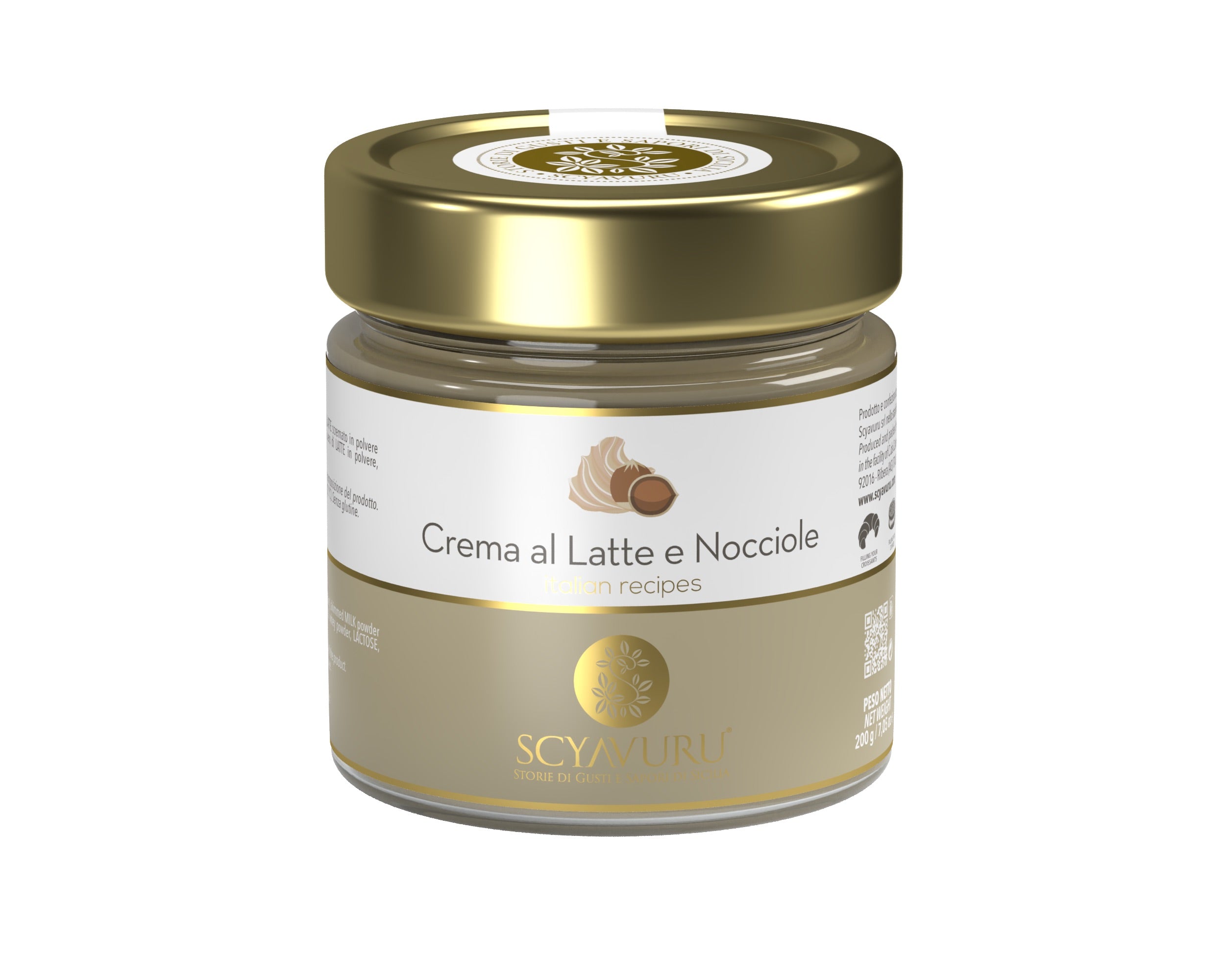 Crème à tartiner Lait et Noisette Scyavuru 200g