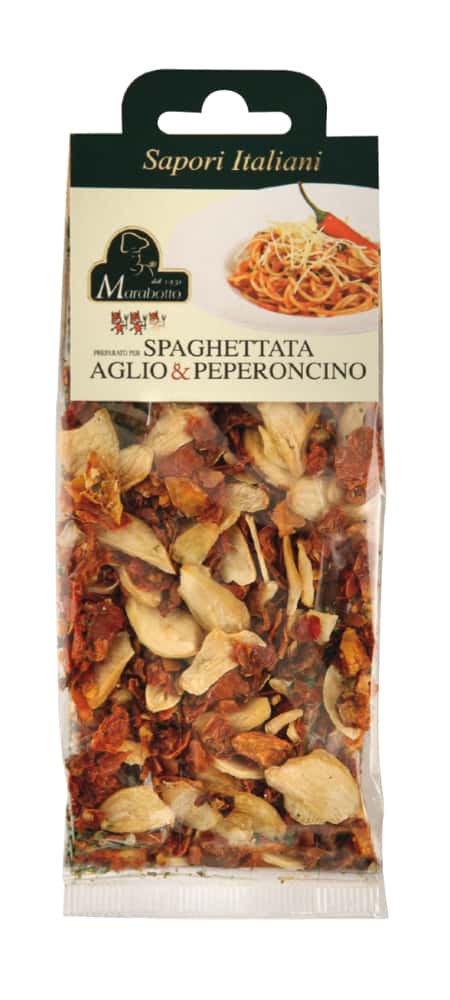 Épices pour pâtes Ail et Piment Marabotto 50g