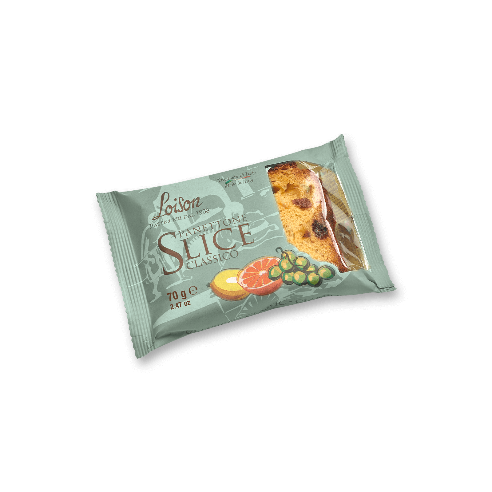 Part de Panettone Classique Loison 70g