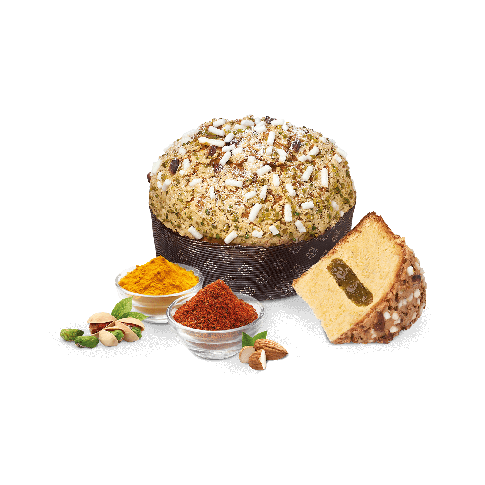 Panettone Veneziana 600g Pistache Bronte DOP