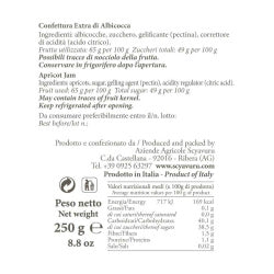 Confiture Extra d'Abricot Scyavuru 250g