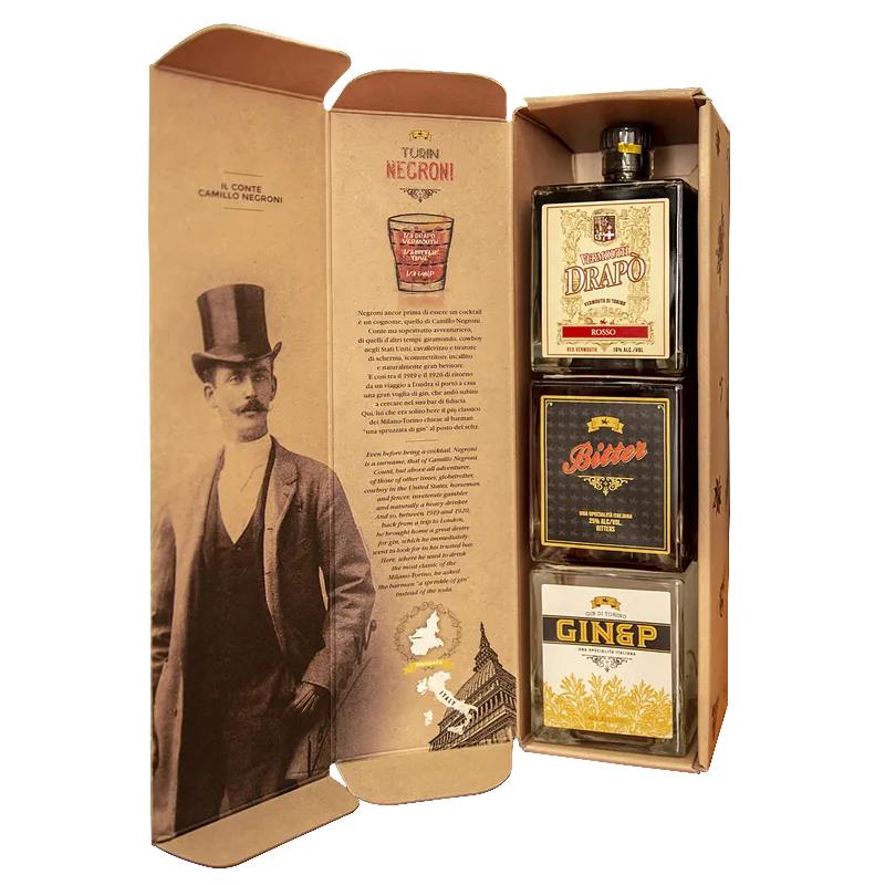 KIT Negroni Gin Bitter Vermouth 3x 0.5L