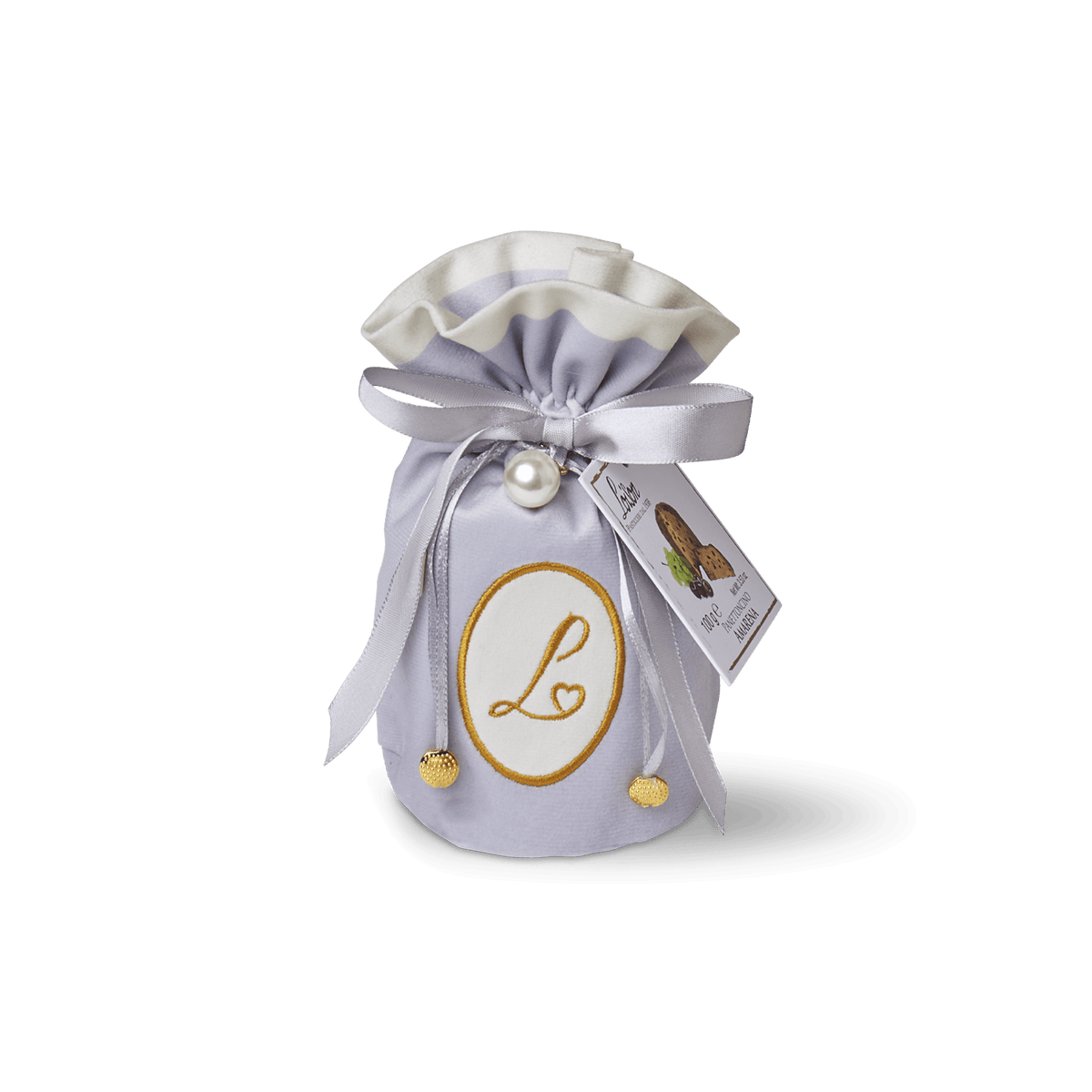 Mini Panettone Cadeau Amarena Loison 100 g — pochon velours