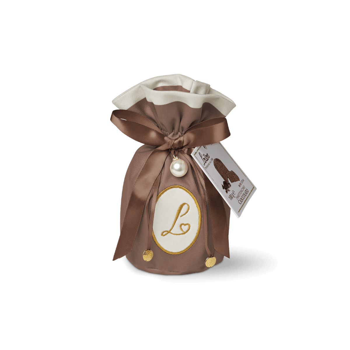 Mini Panettone Cadeau Chocolat Loison 100 g — pochon velours