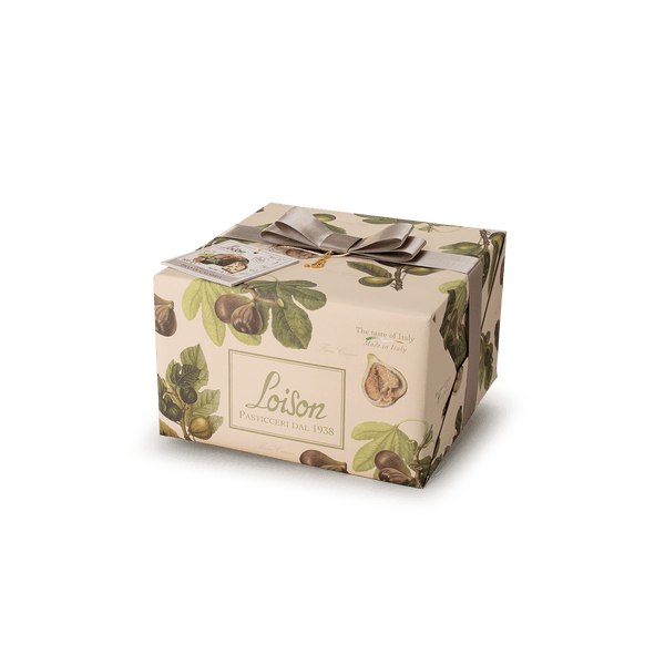 Panettone Figue Loison 500 g — coffret botanique Frutta e Fiori