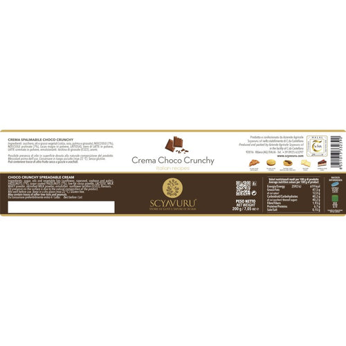 Crème à tartiner Choco Crunchy Scyavuru 200g